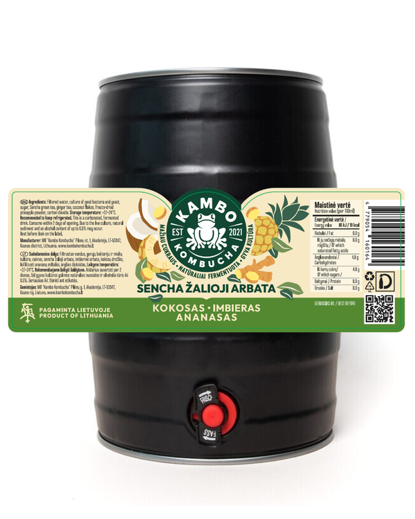 KOKOSAS • IMBIERAS • ANANASAS