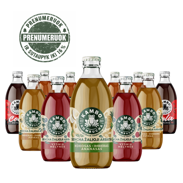 Mėnesinė Kombuchos Prenumerata